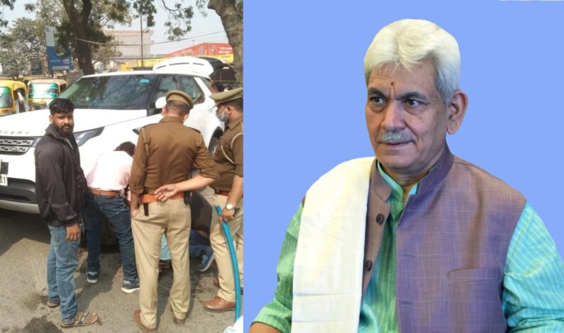 LG Manoj Sinha escapes unhurt in a road accident in UP