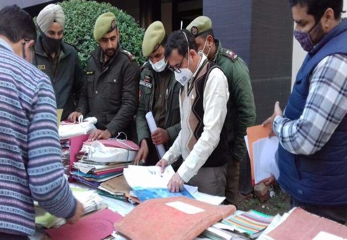 Raids conducted at 21 locations in Bahu tehsil of Jammu regarding missing of revenue records