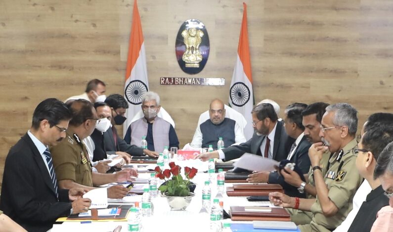 Amit Shah reviews security situation of J&K: Militant Incidents Down From 417 In 2018 To 229 In 2021