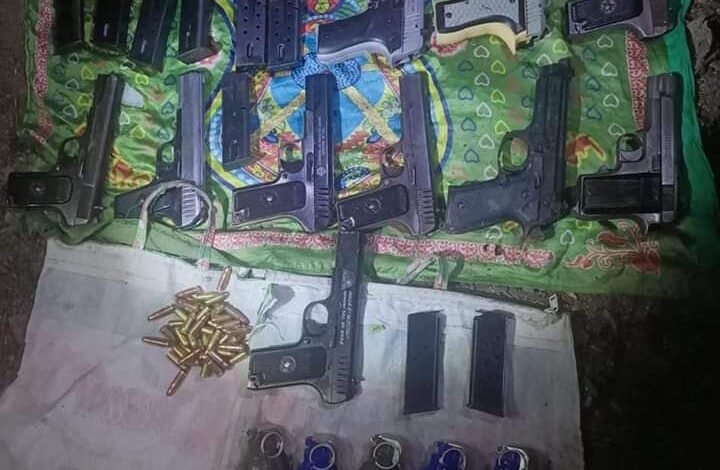 10 pistols, 5 grenades smuggled along LoC recovered in Kupwara: Police