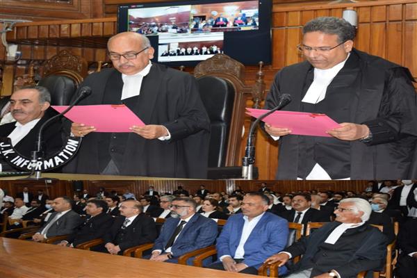 Chief Justice administers oath of office to newly appointed Judge in J&K