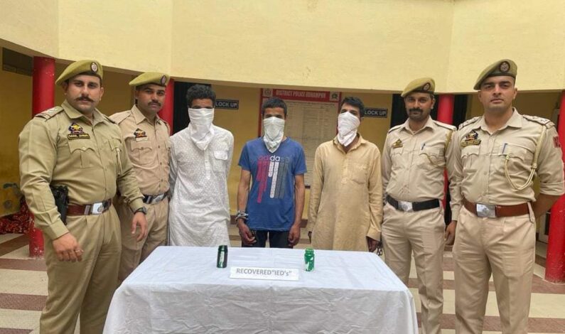 Three LeT militants arrested in connection with IED blast in Udhampur: Police