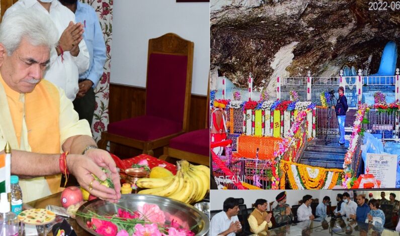 Lt Governor performs Puja of Baba Barfani