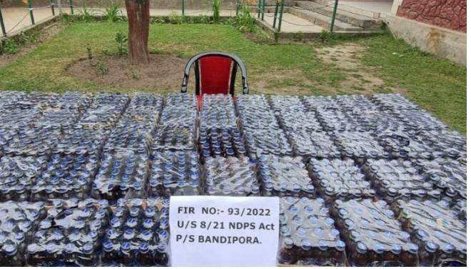 Former Vice President of Municipal Council Bandipora Held Along With 1300 Bottles Of COCAS-DX In Bandipora