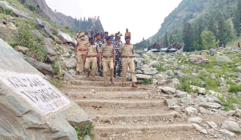 Police post, CRPF and army camps established at Chandanwari Pahlgam Police post, CRPF and army camps established at Chandanwari Pahlgam