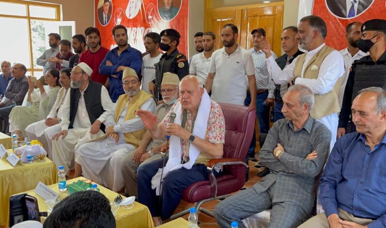 Remain united, struggle for restoration of J&K’s identity: Dr Farooq to people