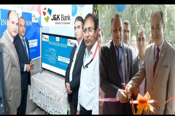 J&K Bank commissions 3 ATMs in Srinagar