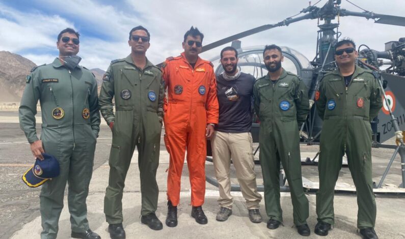 IAF rescues Israeli national from high altitude area in Ladakh IAF rescues Israeli national from high altitude area in Ladakh