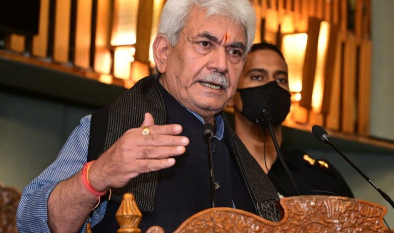 Will push last nail in the coffin of militancy in one year: LG Manoj Sinha