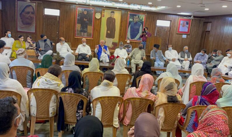 ‘Unilateral decision of August 5, 2019 have again planted seeds of political consciousness among our people’: Dr Farooq