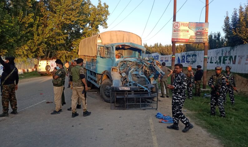 6 CRPF Men Injured in Ganderbal Road Mishap 6 CRPF Men Injured in Ganderbal Road Mishap