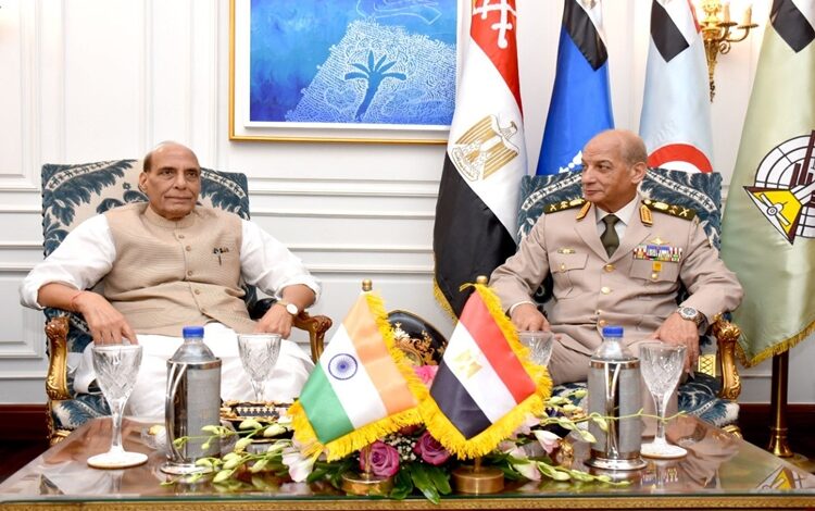 Rajnath Singh meets Egyptian counterpart in Cairo, agree to bolster defense ties