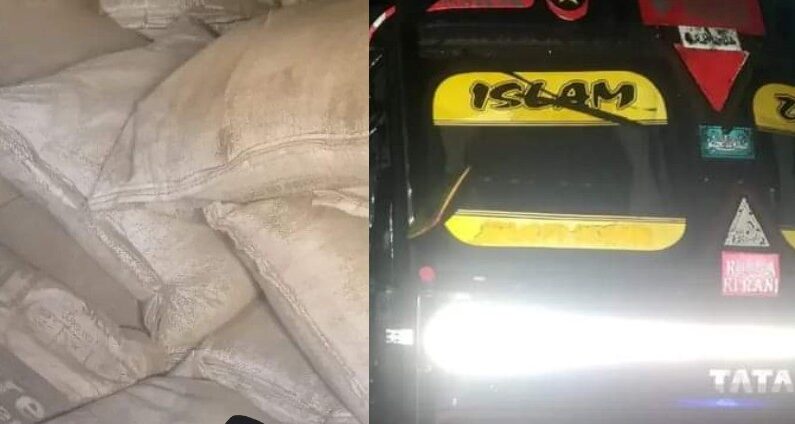 Police Seize Truck With Illegal Consignment Of Cement Belonging To BRO Police Seize Truck With Illegal Consignment Of Cement Belonging To BRO