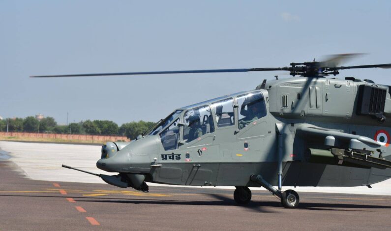 India inducts indigenously developed light combat helicopter into the IAF
