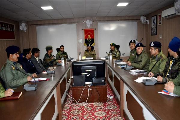 DGP reviews security scenario of Rajouri, progress on Dhangri investigation in high level joint meeting