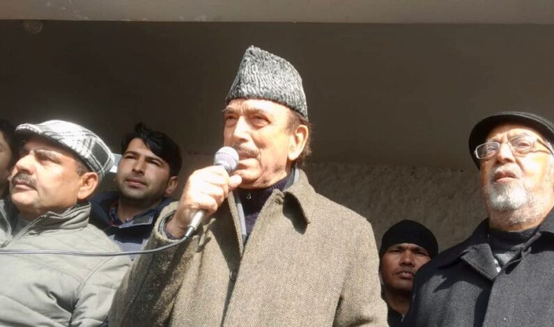 Those who have grabbed huge chunk of land illegally must not be spared: Ghulam Nabi Azad Those who have grabbed huge chunk of land illegally must not be spared: Ghulam Nabi Azad