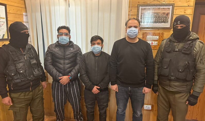 Three Self Styled Leaders Arrested in Srinagar: Police
