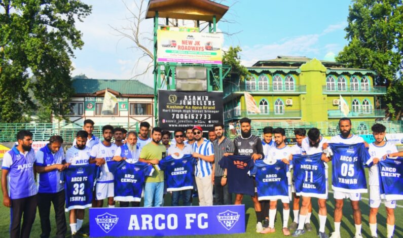 Arco FC Unveils Striking New Jersey for the Season at TRC Srinagar